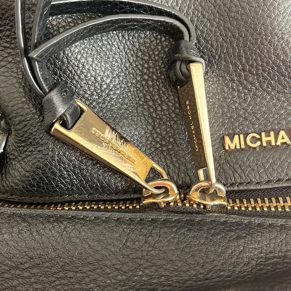 Michael Kors Black Leather Backpack - Picture 4 of 8